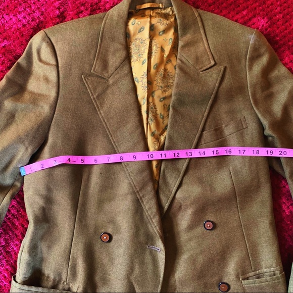 Vintage 1971 Men’s Hand Tailored Hong Kong Blazer - Picture 5 of 9